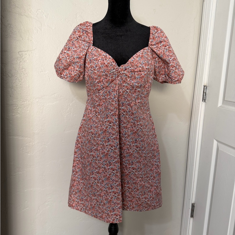 Abercrombie & Fitch Red Floral Mini Dress